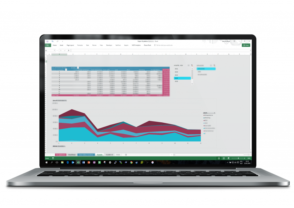 Excel podłaczony do systemu ksiegowego
