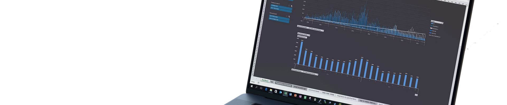 Excel Dashboard - Portal Registrations