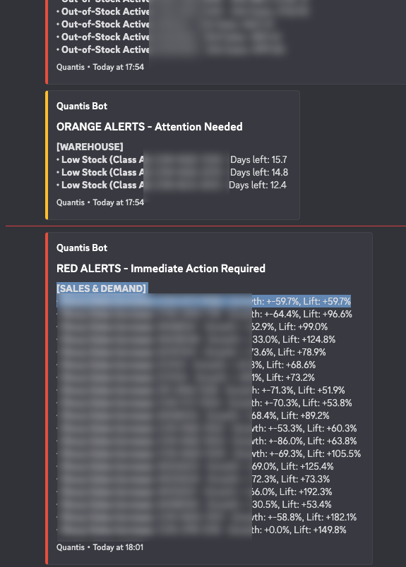 Quantis Mobile Alerts